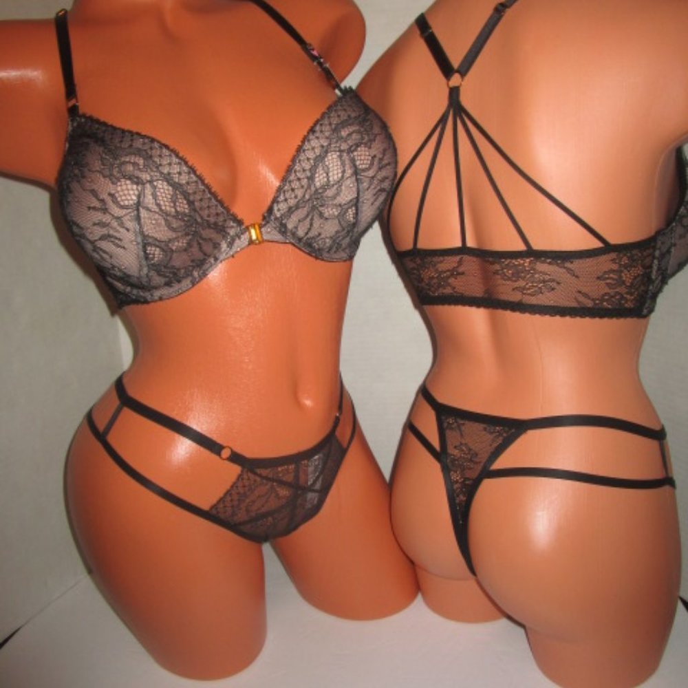 $99 VICTORIA'S SECRET BOMBSHELL BRA SET~32D/S